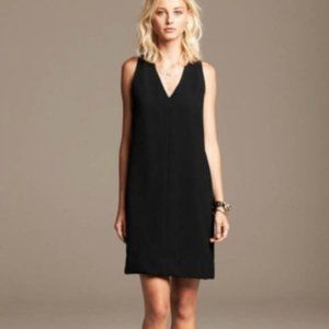 Banana Republic Womens 10 Black Tback Shift Dress M
